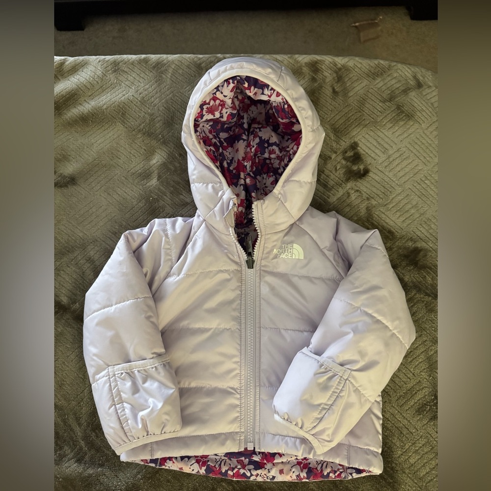The North Face  Baby Girl Jacket Reversible Perrito Lavender Fog